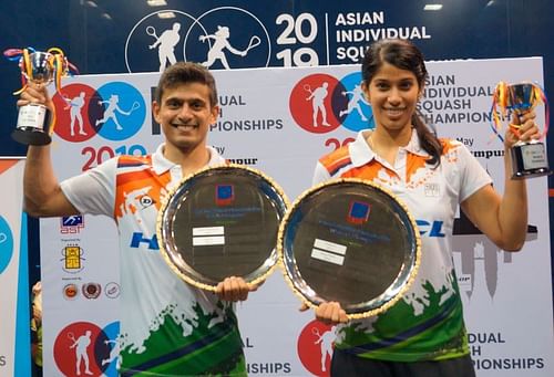 Saurav Ghosal and Joshna Chinappa did India proud by winning the Asian championship titles