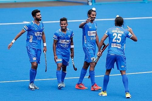 Indian hockey team.