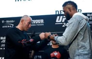UFC 246 McGregor v Cowboy: Ultimate Media Day - Alexey Oleinik face-off against Maurice Greene