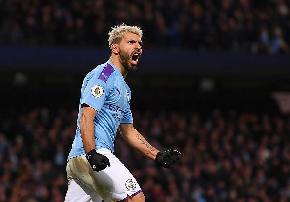 Sergio Aguero&#039;s brace against Crystal Palace took his tally to 20 for the season