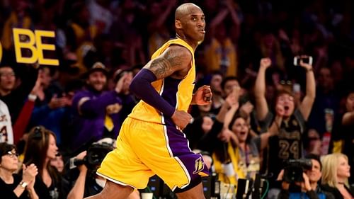 Former Los Angeles Lakers guard Kobe Bryant in his final NBA appearance in 2016