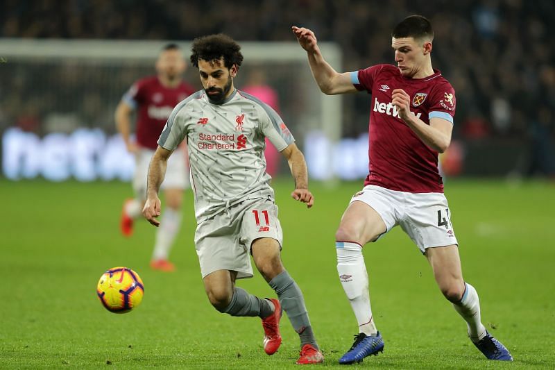 Liverpool take on West Ham in the Premier League