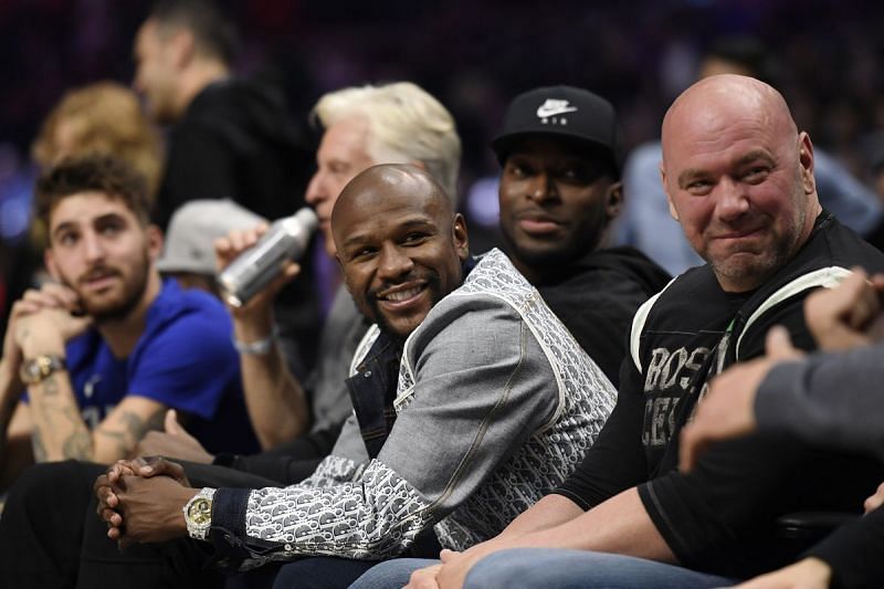 Floyd Mayweather with Dana White