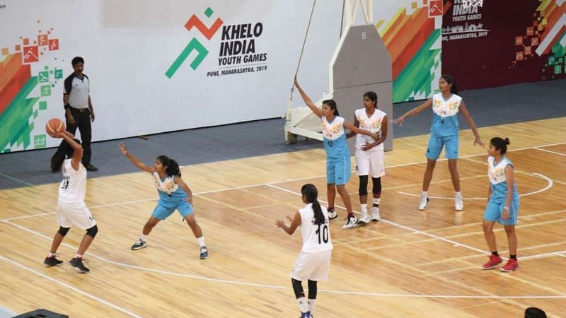 The basketball group stage action continues at the Khelo India Youth Games 2020