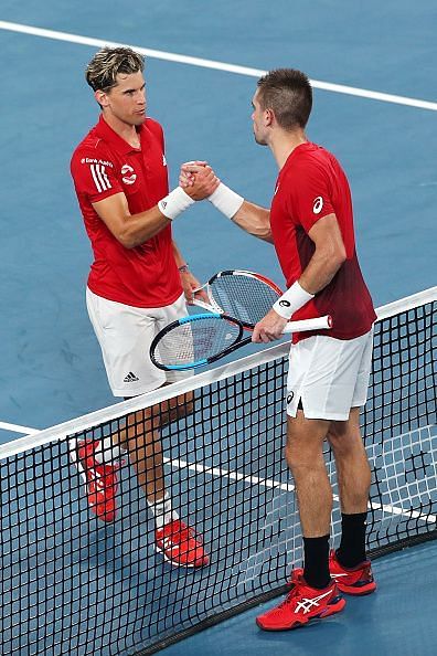 Thiem suffered a tough loss to Coric.