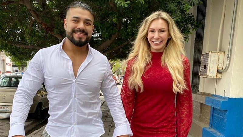 Andrade and Charlotte Flair (WWE.com)
