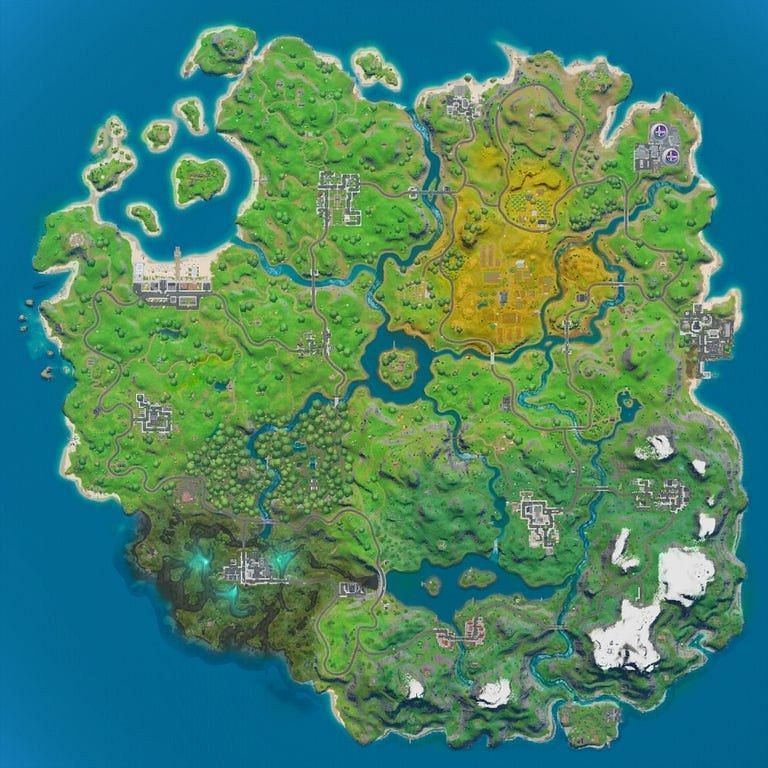 The Snow in the Battle Royale map is starting to clear.