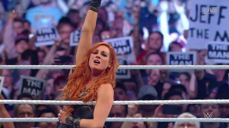 Becky Lynch win the 2019 Royal Rumble