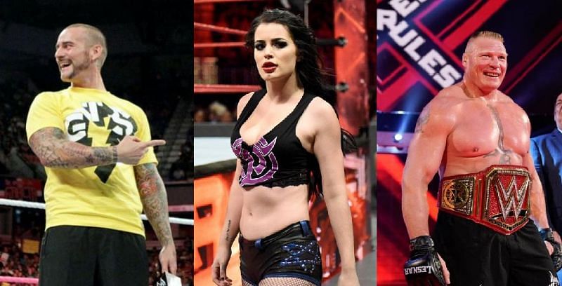 Punk, Paige, and Lesnar