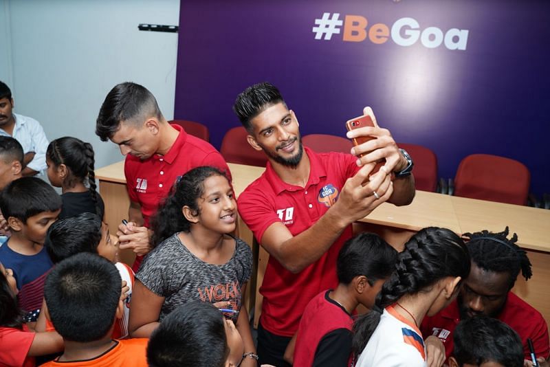 FC Goa&#039;s junior Gaurs spent the day with the team&#039;s star players