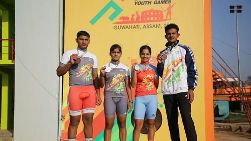 L to R - Sampath Pasamel, Soumya Antapur, Megha Gugad, Raju Bati (Image Credits - KIYG 2020)