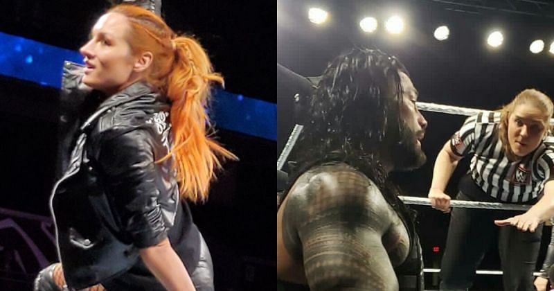 Becky Lynch and Roman Reigns.
