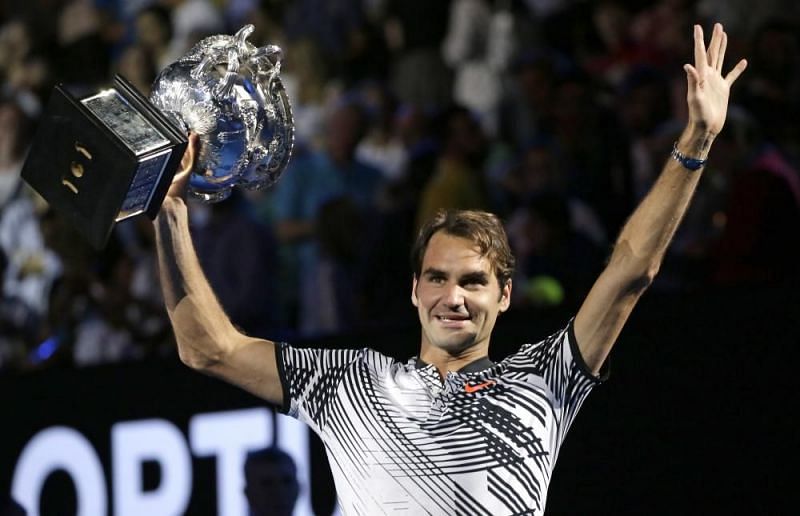 Federer lifted his 5th Australian Open title in 2017