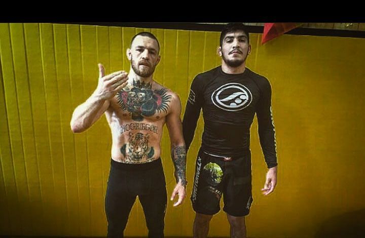Conor McGregor with Dillon Danis (right) (Image Courtesy: The Mac Life)