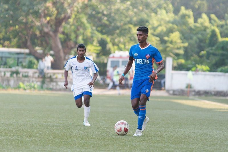 Liston Colaco (R) was signed by Hyderabad FC