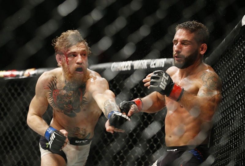 McGregor broke Chad Mendes down with strikes to the body - a weak point of Donald Cerrone's