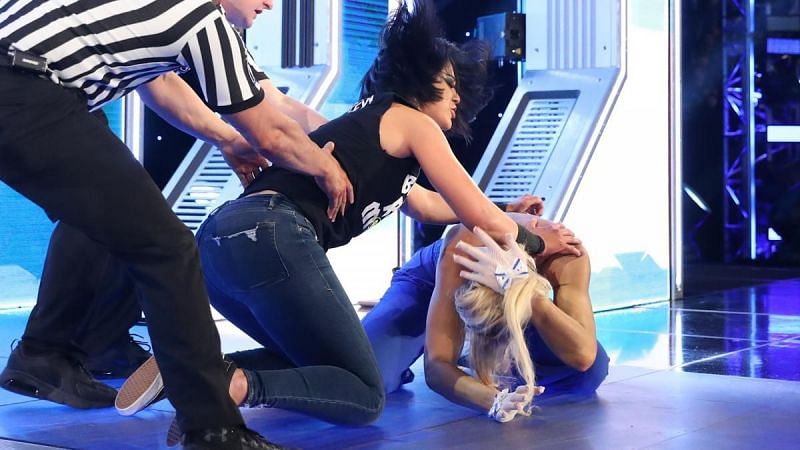 Tensions ran high between the women of SmackDown