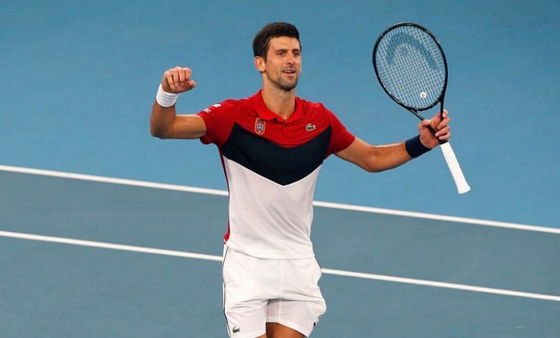 Novak Djokovic beat Rafael Nadal in straight sets