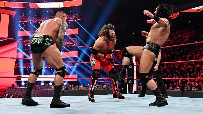 Drew McIntyre was inserted in the feud between Randy Orton and AJ Styles at the eleventh hour