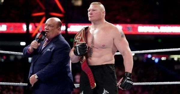 Heyman believes nobody can challenge Lesnar for his title.