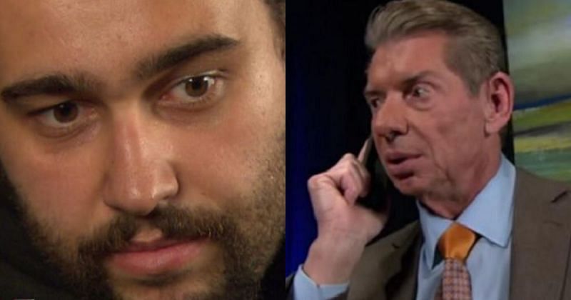 Rusev and Vince McMahon.