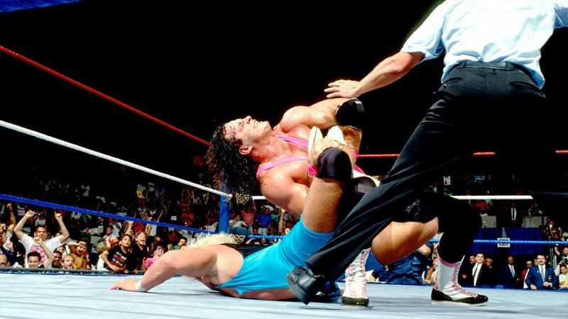 Bret Hart captures the Intercontinental Championship from Bret Hart