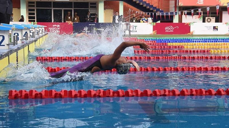 The swimming competition carries on  in Day 12 of the Khelo India Youth Games 2020 in Guwahati