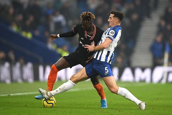 Tammy Abraham was not at his best against the Seagulls