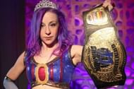 Princess Kimber Lee with the Chikara Grand Championship.