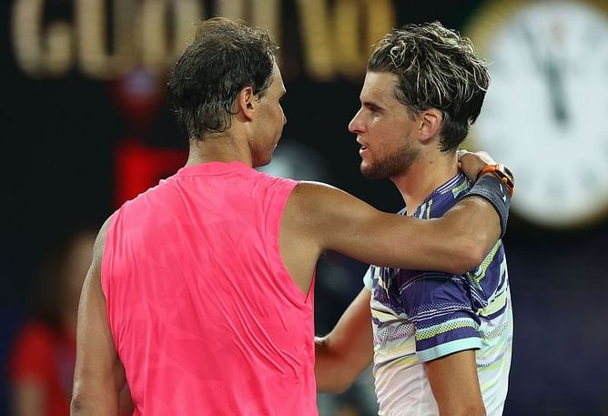 Australian Open 2020: Dominic Thiem ousts Rafael Nadal to set up a semifinal clash with Alexander Zverev; Garbine Muguruza to face Simona Halep in last four