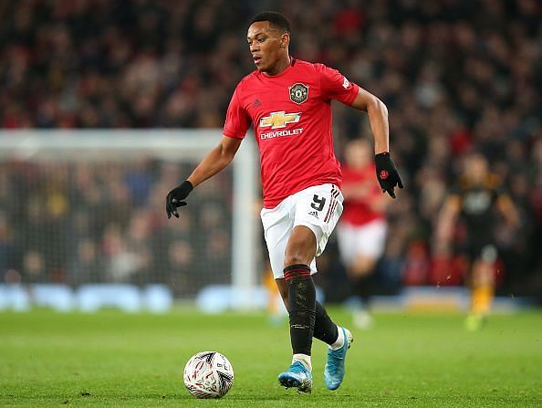 Martial missed a number of good chances