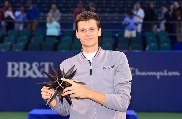 Hubert Hurkacz beat Paire in the 2019 Winston Salem final to win his first ATP title