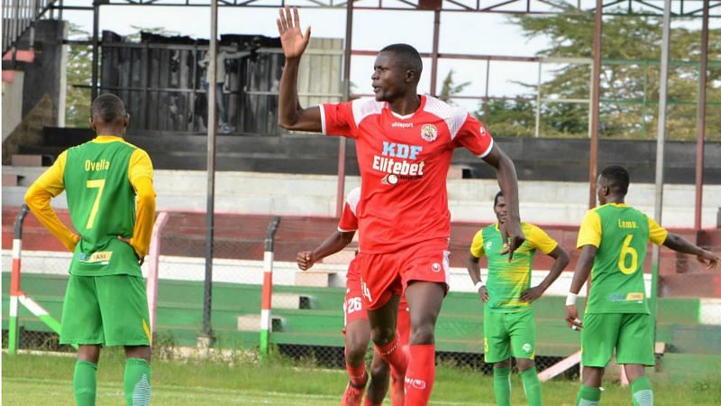 Ulinzi Stars striker Oscar Wamalwa