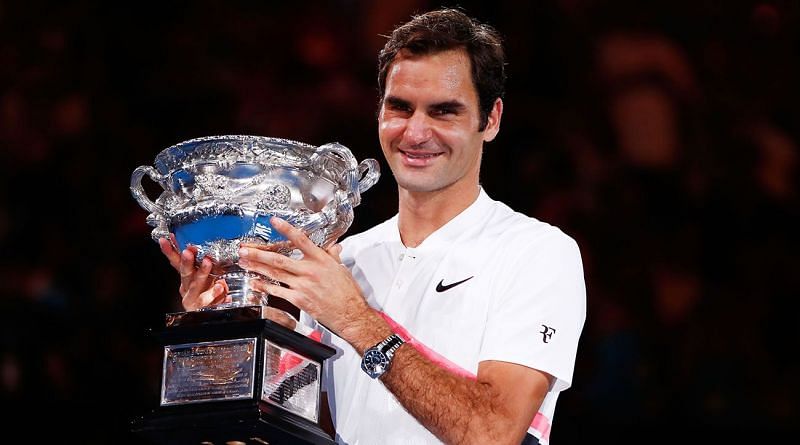 Federer celebrates his 6th Australian Open triumph in 2018
