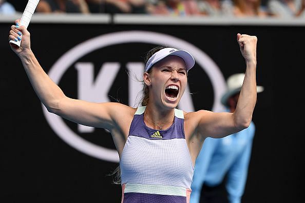 Caroline Wozniacki overcame Dayana Yastremska in straight sets