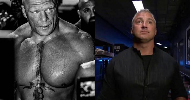 Brock Lesnar and Shane McMahon.