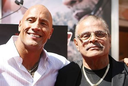 Dwayne &quot;The Rock&quot; Johnson and his father, the late Rocky Johnson