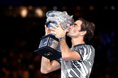 Roger Federer at the 2017 Australian Open