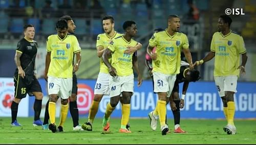 Ogbeche was Kerala's main man with a brace. (Credits: ISL)