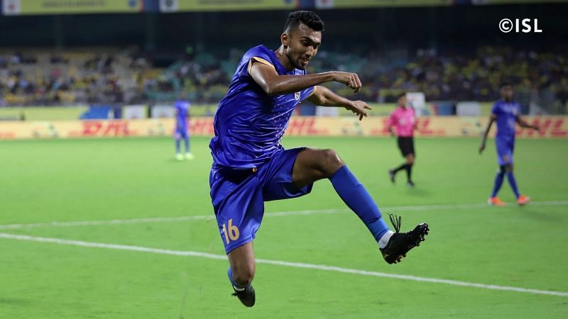 Sarthak credited his teammates for helping him recover from the red card against Hyderabad FC