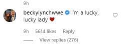 Becky&#039;s response to Rollins&#039; post