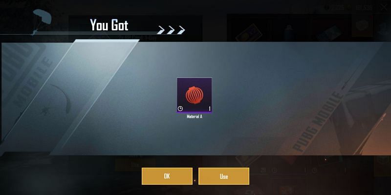 Use the reward to reveal the component received
