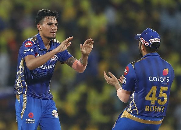 Rahul Chahar during IPL Qualifier - Mumbai v Chennai&nbsp;(Picture courtesy: BCCI/iplt20.com)