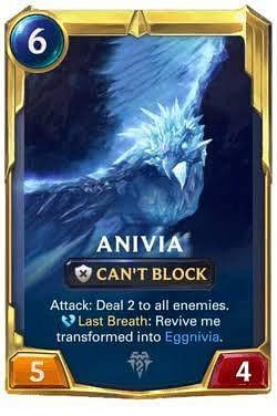 Anivia card goes very well with the Avalanche spell