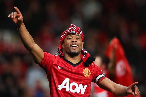 Patrice Evra won 5 league titles with Manchester United