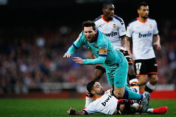 Celades stifled Messi by getting players near him to drop back and deny the Argentine space to hurt Valencia