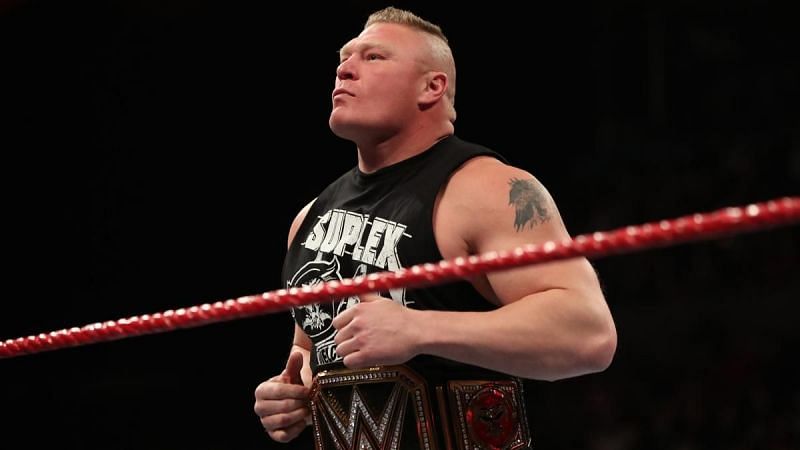 Brock Lesnar on the first RAW of 2020