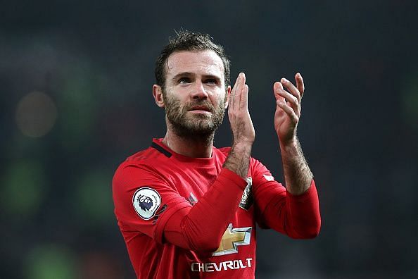 Juan Mata started for just the sixth time this season