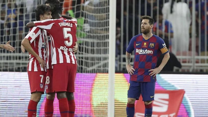 Barcelona lost to Atletico Madrid 2-3 in the Spanish Super cup semi-final