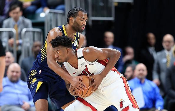 Jimmy was embroiled in a heated incident with Pacers' TJ Warren during their latest win